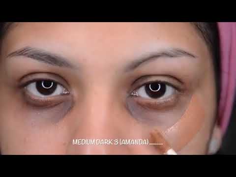 طريقة اخفاء الهالات الغامقة تحت العين لجين قفاص