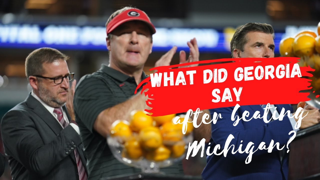 What did say after beating Michigan? YouTube