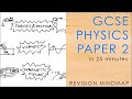 All of PHYSICS PAPER 2 in 25 mins - GCSE Science Revision Mindmap