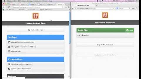 Conferences.IO Presentation Mode