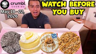 NEW Crumbl Review: Carmelita Cookie, Blue Monster Cookie ft. Chips Ahoy, Molten Lava, and Lemon Cake
