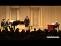 Carnegie Hall Vocal Master Class: Strauss's  "September," from Vier letzte Lieder