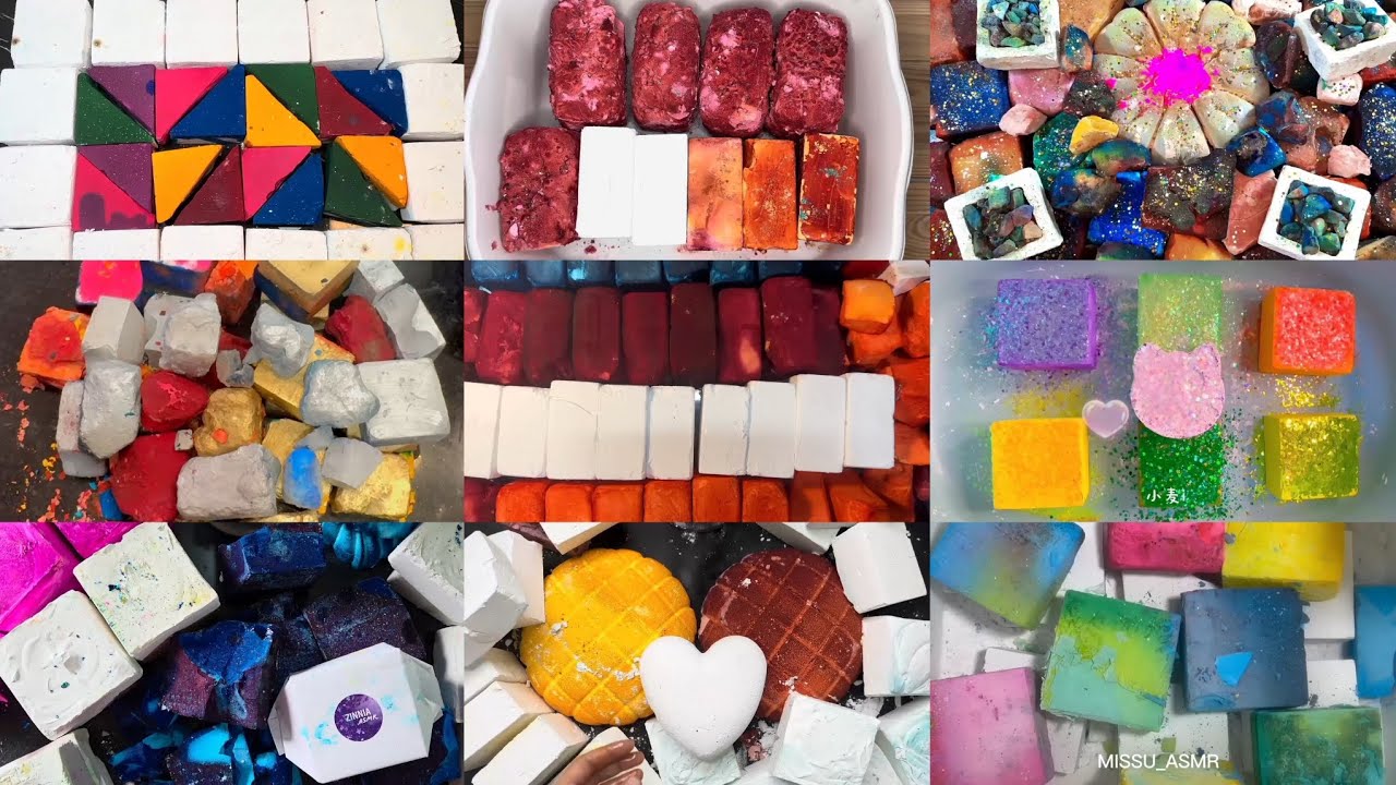 Various creator gymchalk crushes edited compilation | dyed, pj, reforms | mass crushes | #asmr 