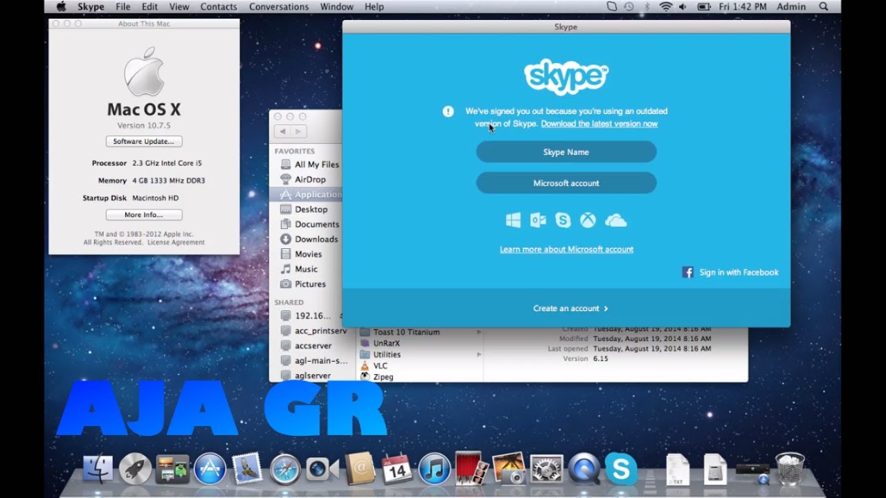 skype per mac 10.7.5