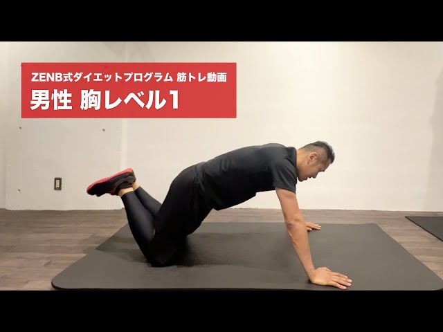 ZENB式ダイエットプログラム 筋トレ動画】男性向け レベル1 胸 編