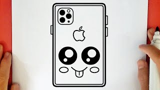 HOW TO DRAW A CUTE IPHONE