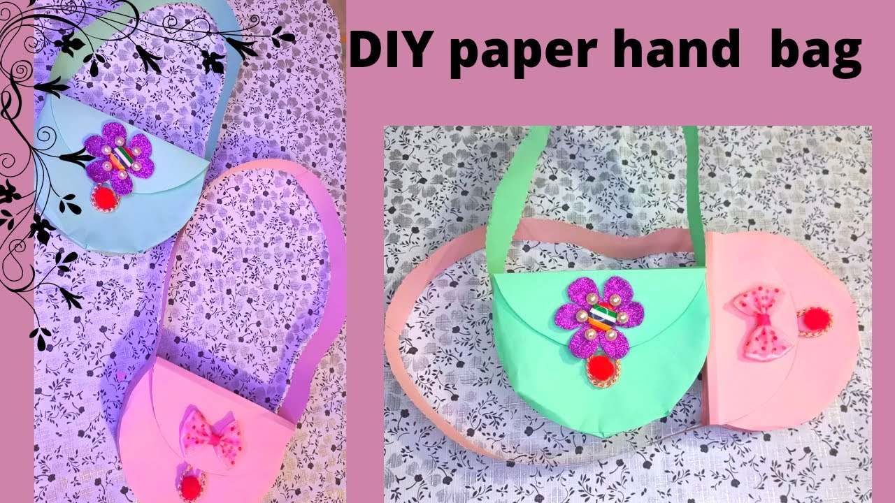Paper bag Making At Home ll DIY Handbag Making ll Paper craft idea 