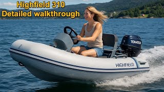 Highfield 310 Classic FCT 8 Console – Detailed Walkthrough (2025 Model with Tohatsu 9.9 HP 4-Stroke)