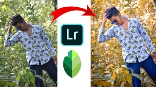 how to do golden colour grading editing in android lightroom-snapseed face smooth editing screenshot 4