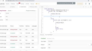 LeetCode - 896  Monotonic Array  - Java