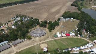 Ozora Festival 2022 - Drone Flight on Monday 1st - Campsite Pumpui Dome Lake
