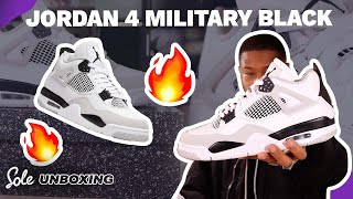 UNBOXING THE JORDAN 4 MILITARY BLACK - THE BEST AJ4 COLOURWAY OF 2022