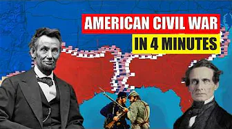 American Civil War on Map | 3D Animated Battles and Timeline