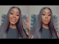 Aliexpress Straight Wig Review and Install | Tinashe Hair