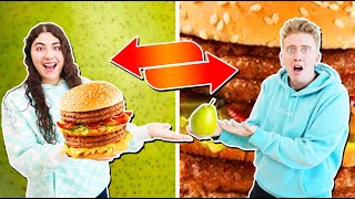 LAST TO STOP SWAPPING FOOD CHALLENGE!