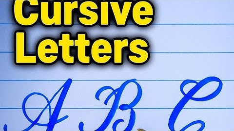 Calligraphy for beginners A-Z cursive alphabets with cut marker (uppercase+lowercase)