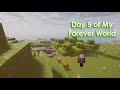 Day 5 of My Forever Minecraft World | Cozy Minecraft Stream &amp; Chill