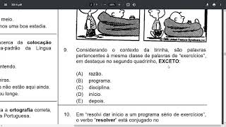Questoes de Portugues Concurso Banca Nosso Rumo