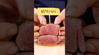 Blue rare filet mignon, 11 steak doneness showdown #steak #filetmignon #tenderloin  #steaklover