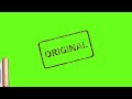 Original Stamp Punch Green Screen Green Screen l HD