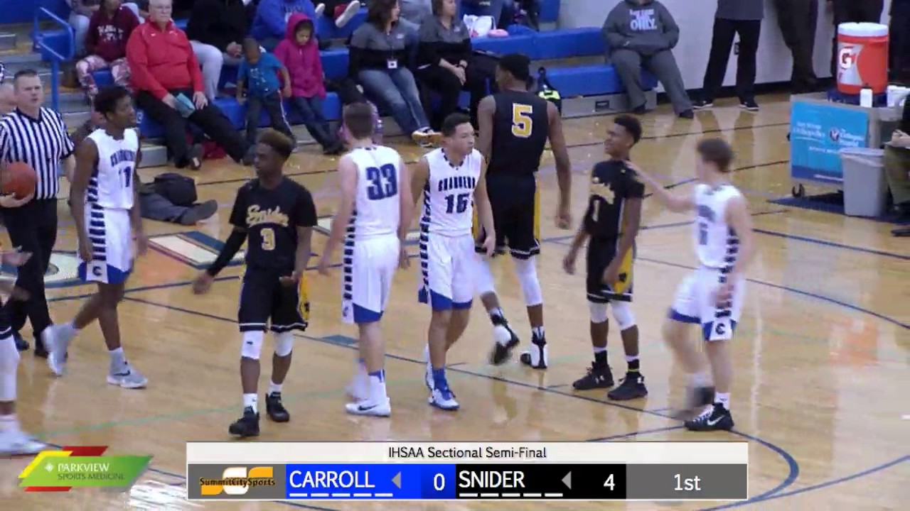 Watch Live: Snider at Carroll | Boys Basketball indiana high school athletic association football