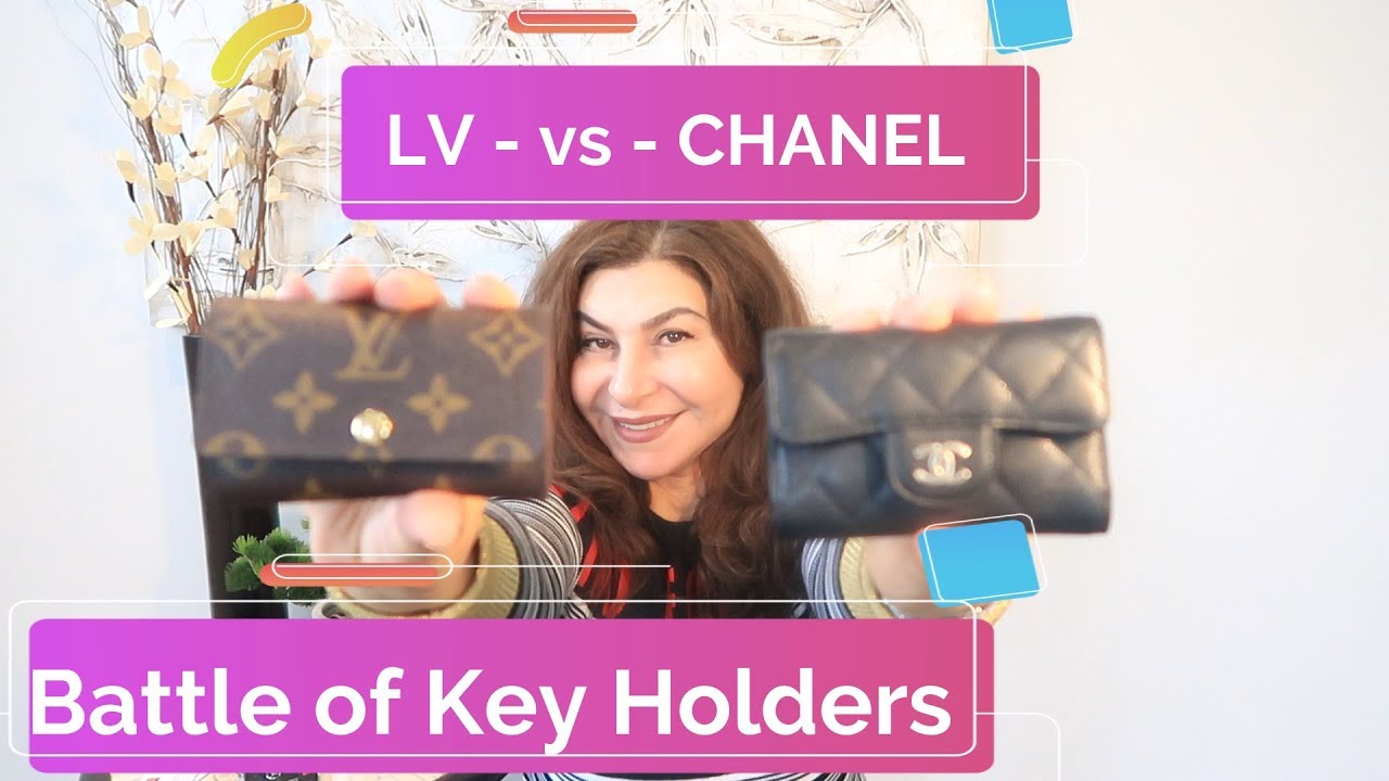 Chanel O Key Case and Louis Vuitton 6 Key Holder / Cles Comparison 