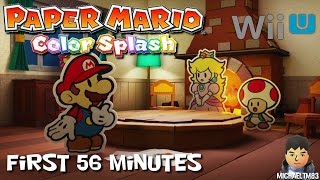 Paper Mario Color Splash | First 56 minutes (Wii U 1080p 60fps Commentary)