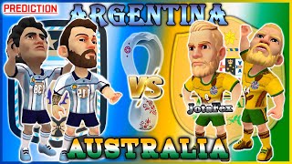 Argentina Vs Australia Prediction World Cup Qatar 2022 Mini Football