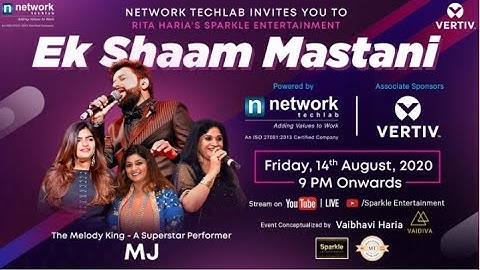 Ek Shaam Mastani Associated by Network Techlab and Vertiv
