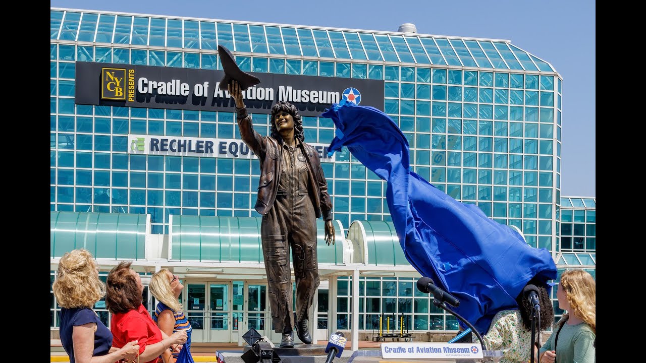 "The Mane Event" - Dr. Sally Ride statue unveiling and dedication ceremony Cradle of Aviation Museum
