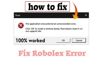THE APPLICATION ENCOUNTERED AN UNRECOVERABLE ERROR ROBLOX (How to Fix in 2023)