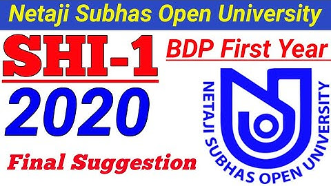 BDP/SHI-1 MCQ Question Final Suggestion 2020 | Subsidiary History Final Suggestion 2020 |