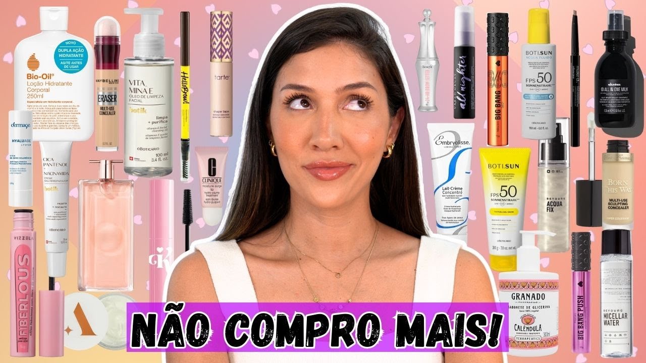 PRODUTOS ACABADOS l O QUE VALE REALMENTE A PENA COMPRAR? MAKE, SKINCARE, CABELO...