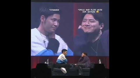 Krist’s flirty energy around his Phi is unmatched🐢🦁❤️#kristsingto #theexmorning #singtokrist #thaibl