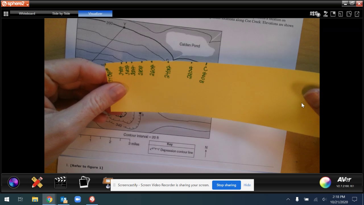 Drawing a Topographic Profile - YouTube