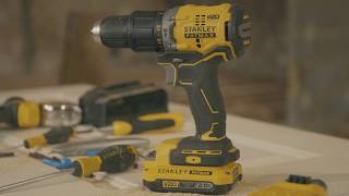 Bouwen op gordijn Ruimteschip STANLEY FATMAX V20 I SFMCD715D2K 18V BRUSHLESS SCHROEF/KLOPBOORMACHINE -  PERCEUSE A PERCUSSION 18V - YouTube