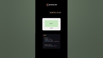 Scroll Snap in HTML and CSS 💫 #bts #codinglover #webdesign #shortvideo #codinglove #webdevelopment