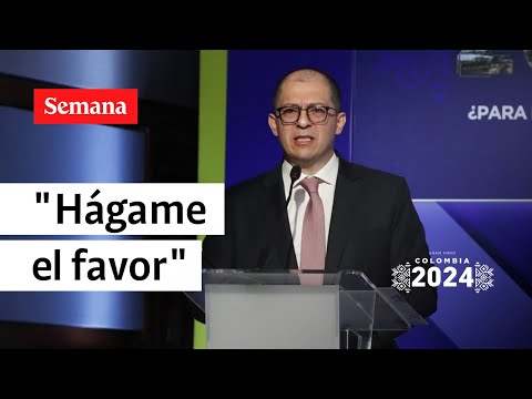 La pulla del fiscal Francisco Barbosa a sus detractores en el Foro Colombia 2024