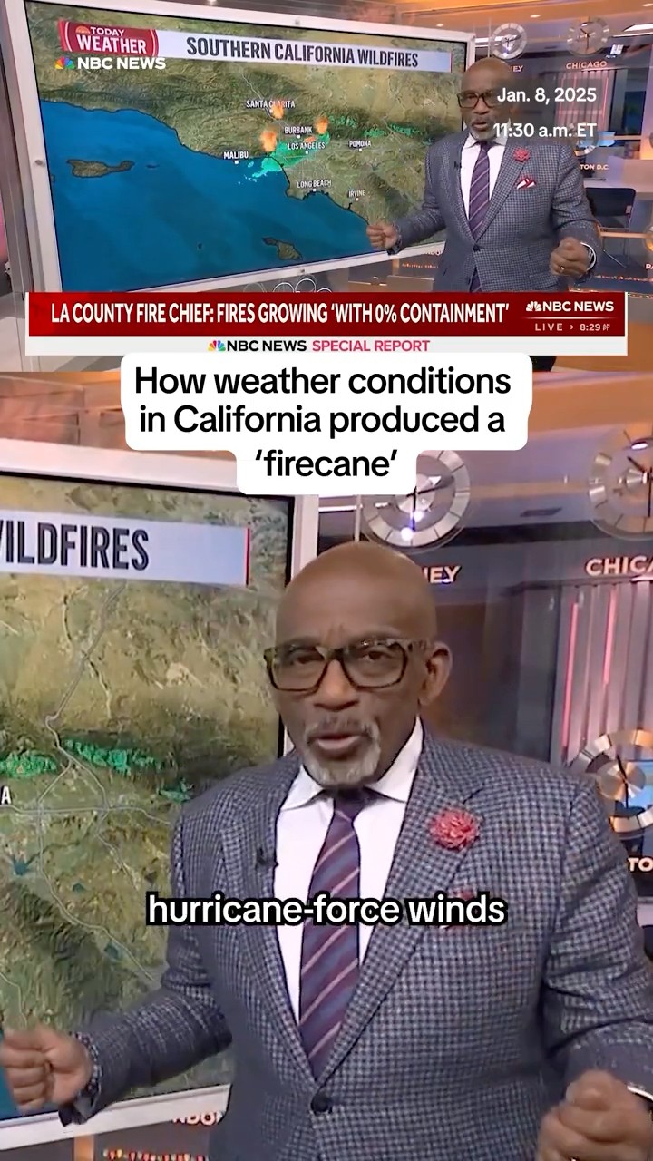 How weather conditions in California produced a 'firecane'