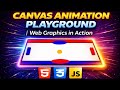 canvas animation tutorial | html css javascript canvas | canvas animation drawing