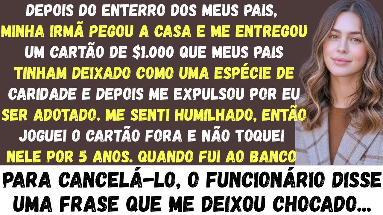 Depois do funeral dos meus pais, minha irmã mais velha tomou a casa e me expulsou, mas cinco anos de