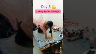 Chest Workout at home/Day-8/Strong Body Challenge/#shorts #shortvideo #challenge #homeworkout #gym