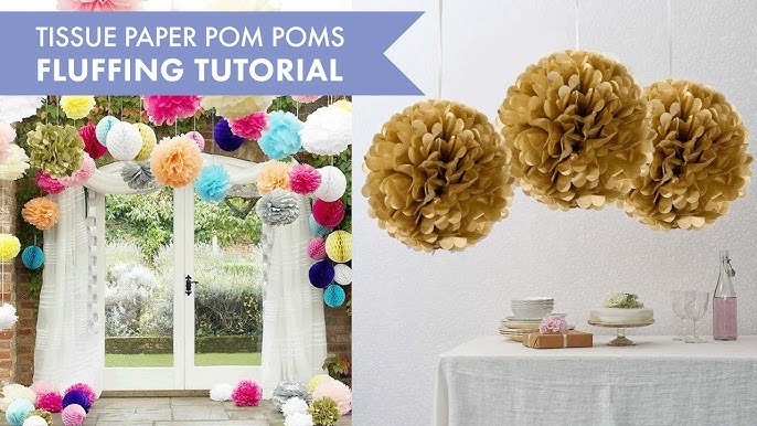 Bramblewood Fashion  Modest Fashion & Beauty Blog: Tissue Paper Pom-Poms  DIY Tutorial