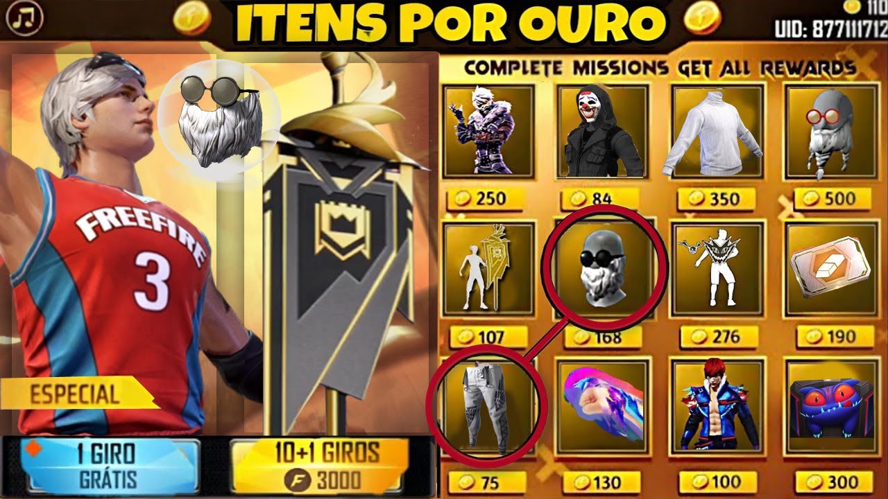 URGENTE!! NOVO CODIGUIN, GOLA ALTA PRETA, TROCA NICK, DUNK MASTER, CUBO  GRÁTIS - NOVIDADES FREE FIRE 