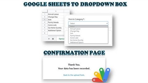 Apps Script | webApp | Upload File - Part 4: Dropdown Box From Google Sheets | Confirmation Page