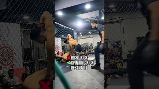 MMA fighter shows the upmost restraint against opponent