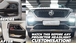 Mg Hector Bi Led Square Projector Install 7 Times More Light Than Oem Lights Filmshoppee