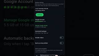 How to take end to end encrypted Whatsapp chat backup