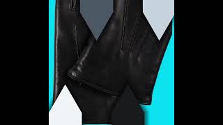 Lambskin Leather Winter Gloves with Wool