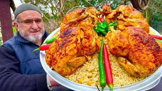 I&#39;ve never had such delicious chicken! Easy Turkish village style recipe! asmr cooking